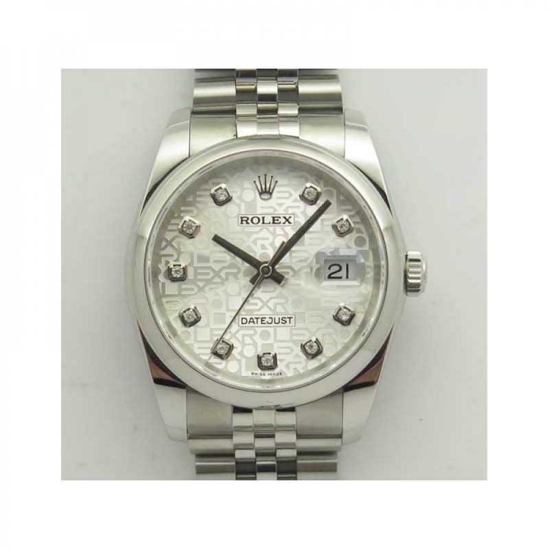 Replica Rolex Datejust 36MM 116234 DJ V2 Stainless Steel Silver Anniversary Jubilee Dial Swiss 3135