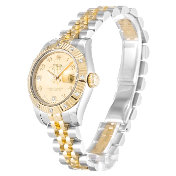 AAA UK Mother of Pearl - Champagne Diamond Dial Rolex Replica Datejust Lady 179313-26 MM