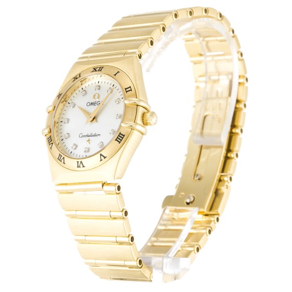 AAA UK Mother of Pearl - White Diamond Dial Omega Replica Constellation Small 1172.75.00-25.5 MM