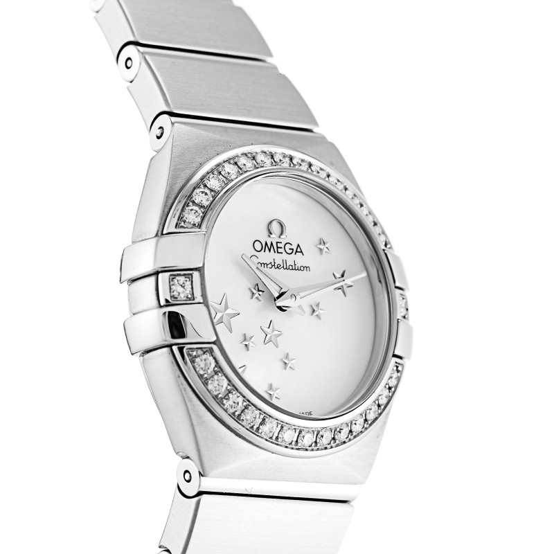 A+ UK Mother of Pearl - White Dial 24 MM Replica Omega Constellation Ladies 123.15.24.60.05.003-24 MM