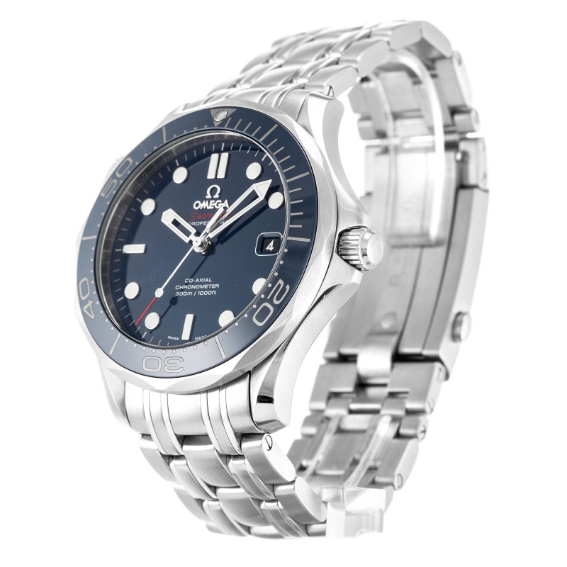 AAA UK Blue Dial Omega Replica Seamaster 300m Co-Axial 212.30.41.20.03.001-41 MM