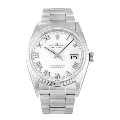 AAA UK White Roman Numeral Dial Women 36 MM Rolex Replica Datejust 16220-36 MM