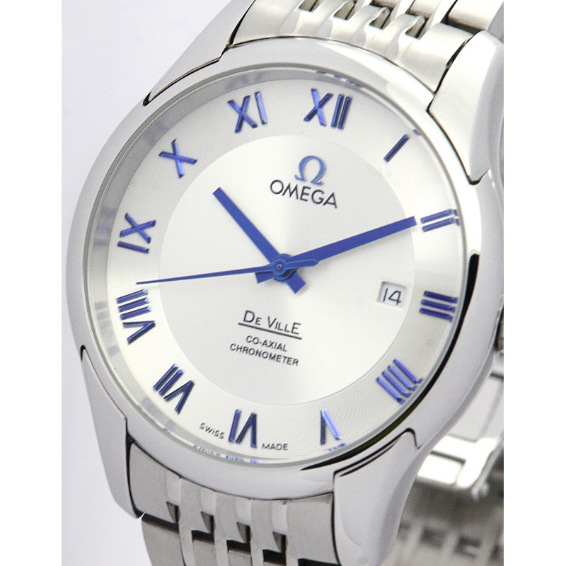 AAA UK White Dial Omega Replica De Ville Hour Vision-41 MM