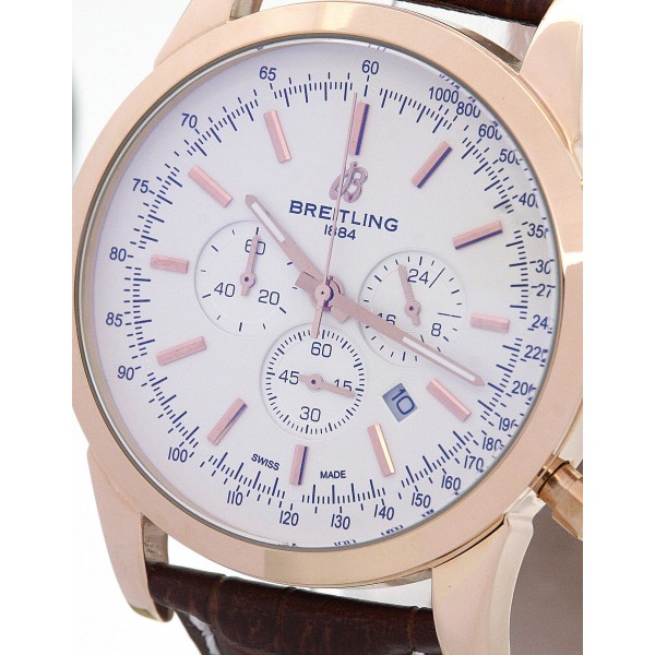 UK Best White Dial Breitling Replica Transocean Chronograph RB0152-43 MM